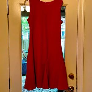 Sleeveless red dress